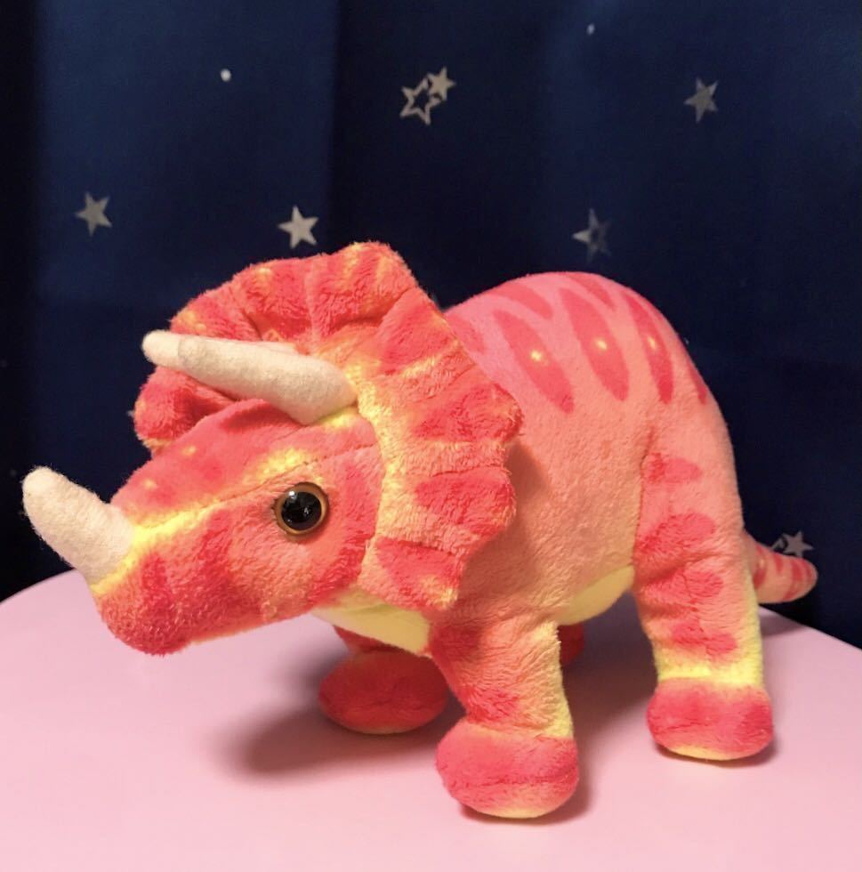 TST トリケラトプス 恐竜 ぬいぐるみ 赤色拍卖