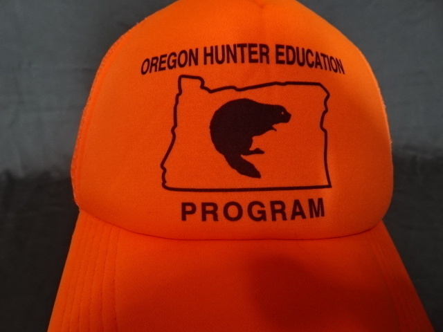 【難あり】激レア USA購入 アメリカ オレゴン州 ハンティング講座団体【OREGON HUNTER EDUCATION PROGRAM】ロゴプリントメッシュCAP 中古品拍卖