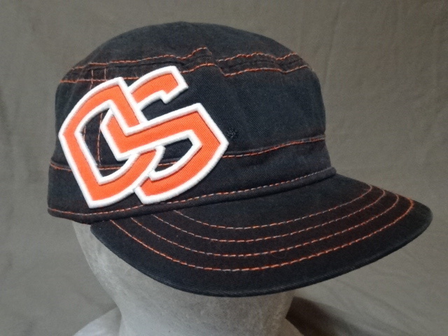 激レア USA購入【NEWERA】製 USカレッジ オレゴン州大ビーバーズ【OREGON STATE BEAVERS】ロゴ刺繍入り キャスケット型 ツバ短CAP 中古良品拍卖
