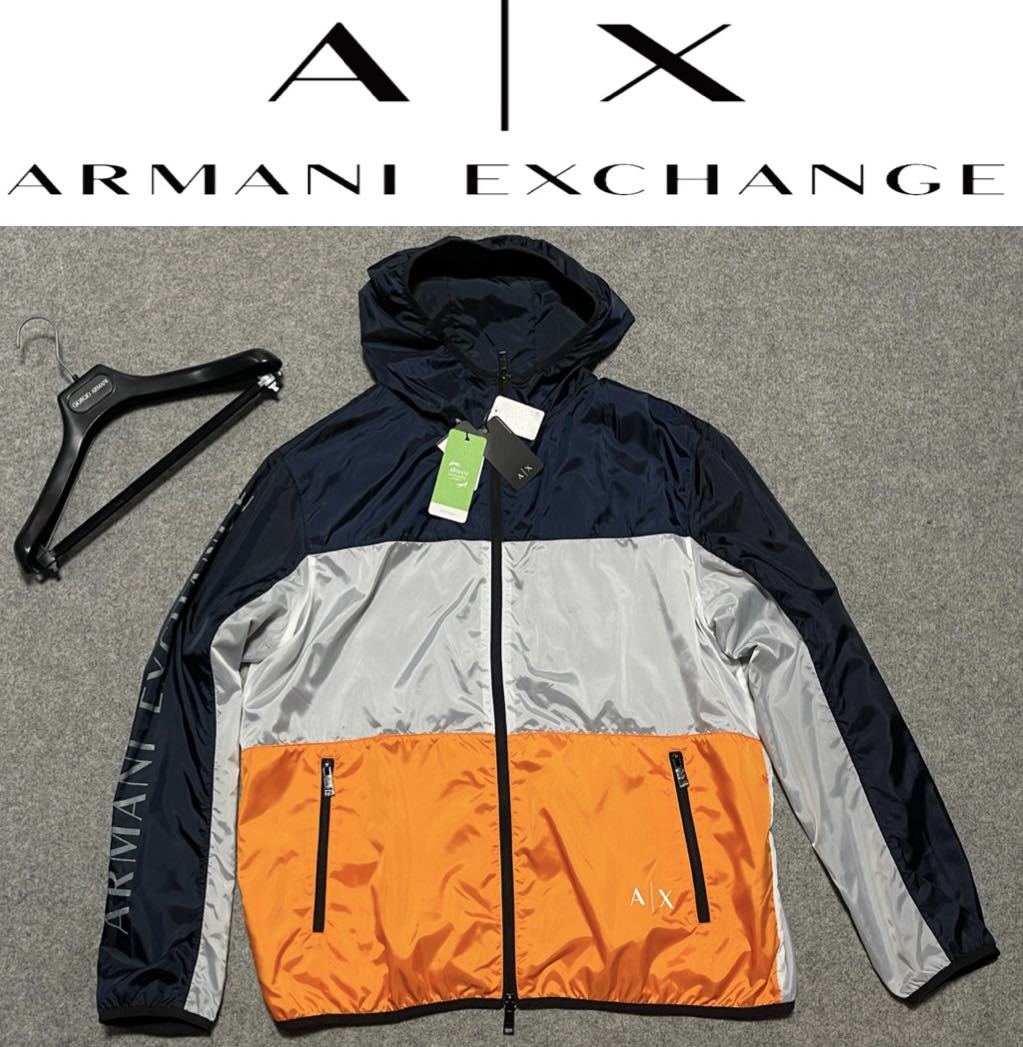 新品未使用★国内正規アルマーニエクスチェンジウィンドブレーカーXL拍卖