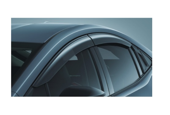 トヨタ純正 60系プリウス用 サイドバイザー ( ベーシック ) 適合: U / Z /G / Z 寒冷地仕様車 ディーラーオプション 雨除け MXWH6# ZVW6#拍卖