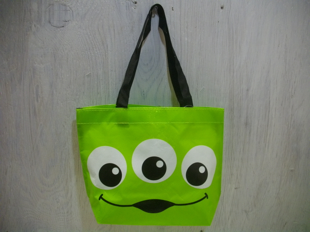 未使用 ディズニー 顔柄 ミニ トート バック 不織布コーティング エイリアン (検索) ミッキー ミニー ドナルド プーさん チップ拍卖