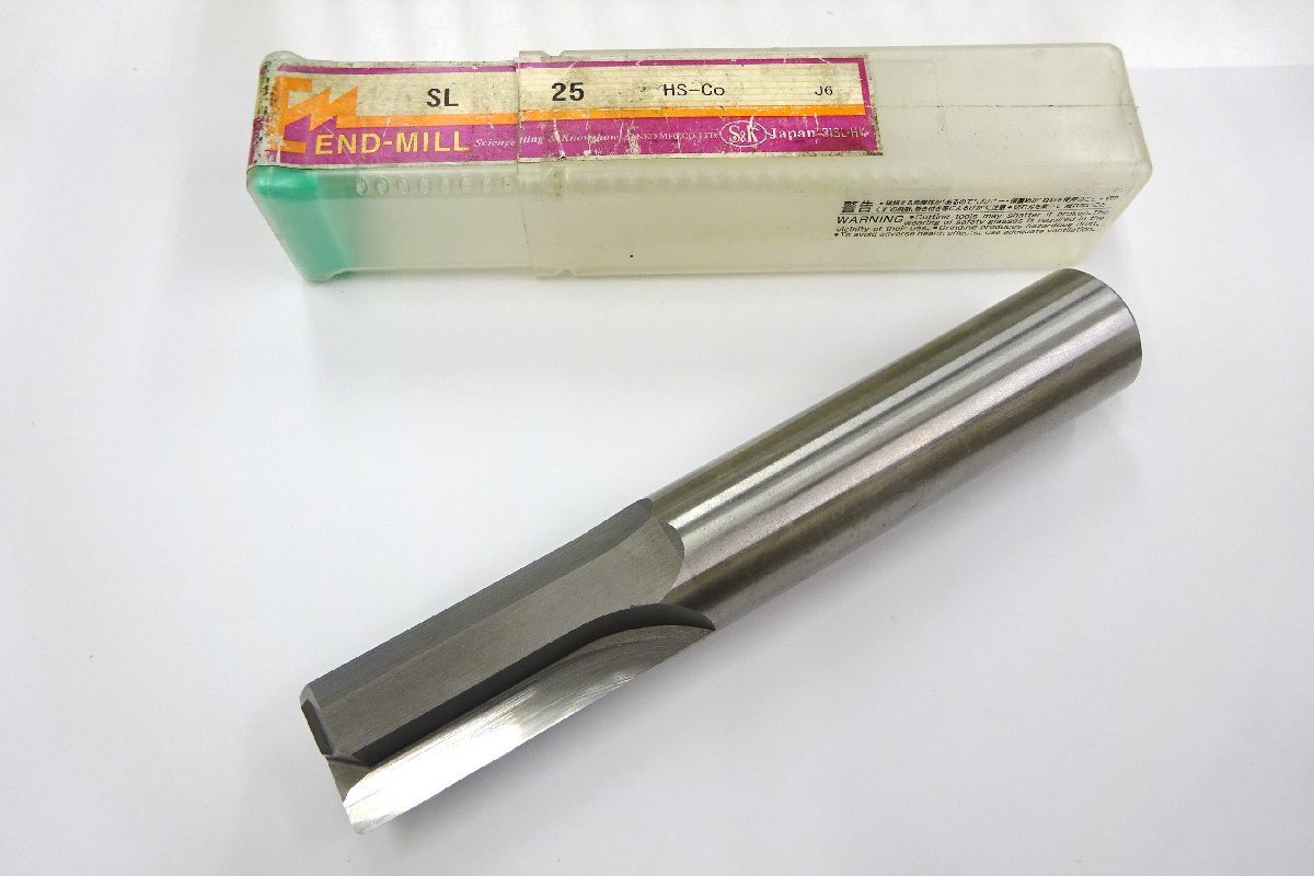 S&K エンドミル 25mm 2刃 シャンクΦ25 送料無料拍卖