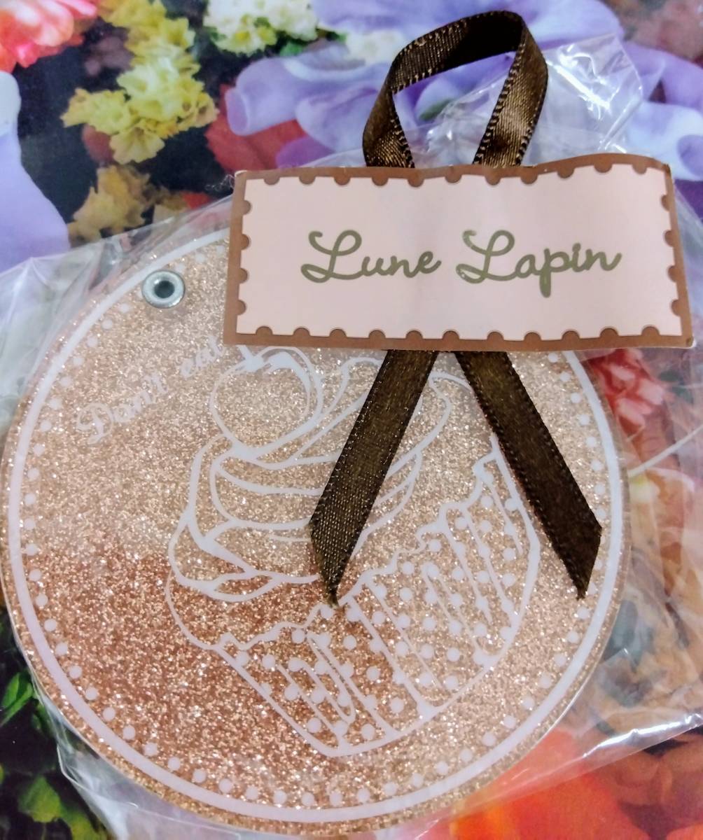 ラッピング済★Lune Lapin/ルネラパン ★神戸発 カップケーキのキラキラミラーで可愛い!ピンク乙女!手鏡/化粧小物 拍卖