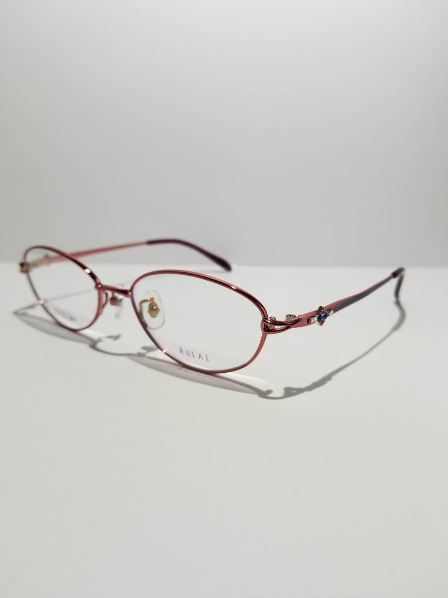 未使用 眼鏡 メガネフレーム RULAL 38030 COL4 スワロフスキー チタン オーバル型 フルリム 軽量 メンズ レディース 52口16-135 S-1拍卖
