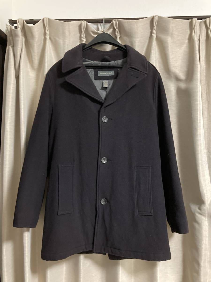 バナナリパブリック カシミア混 シングルコート S ビンテージ拍卖