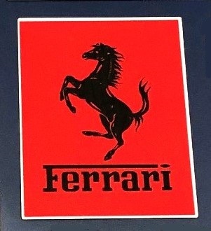 数量限定セール品 Ferrari 跳ね馬 マーク付き大 ステッカー⑦拍卖