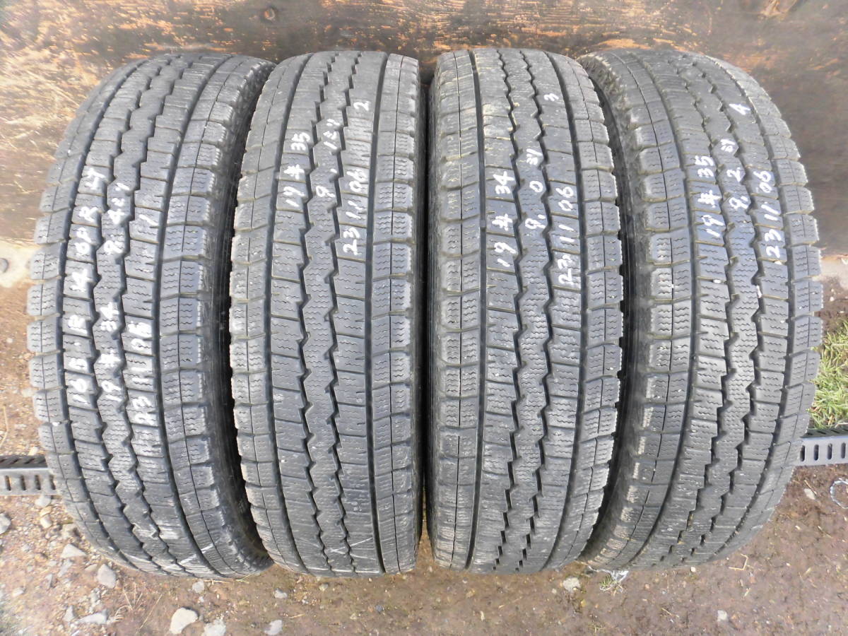 165R14 6PR LT●ダンロップ 2019年スタッドレス4本●231106拍卖