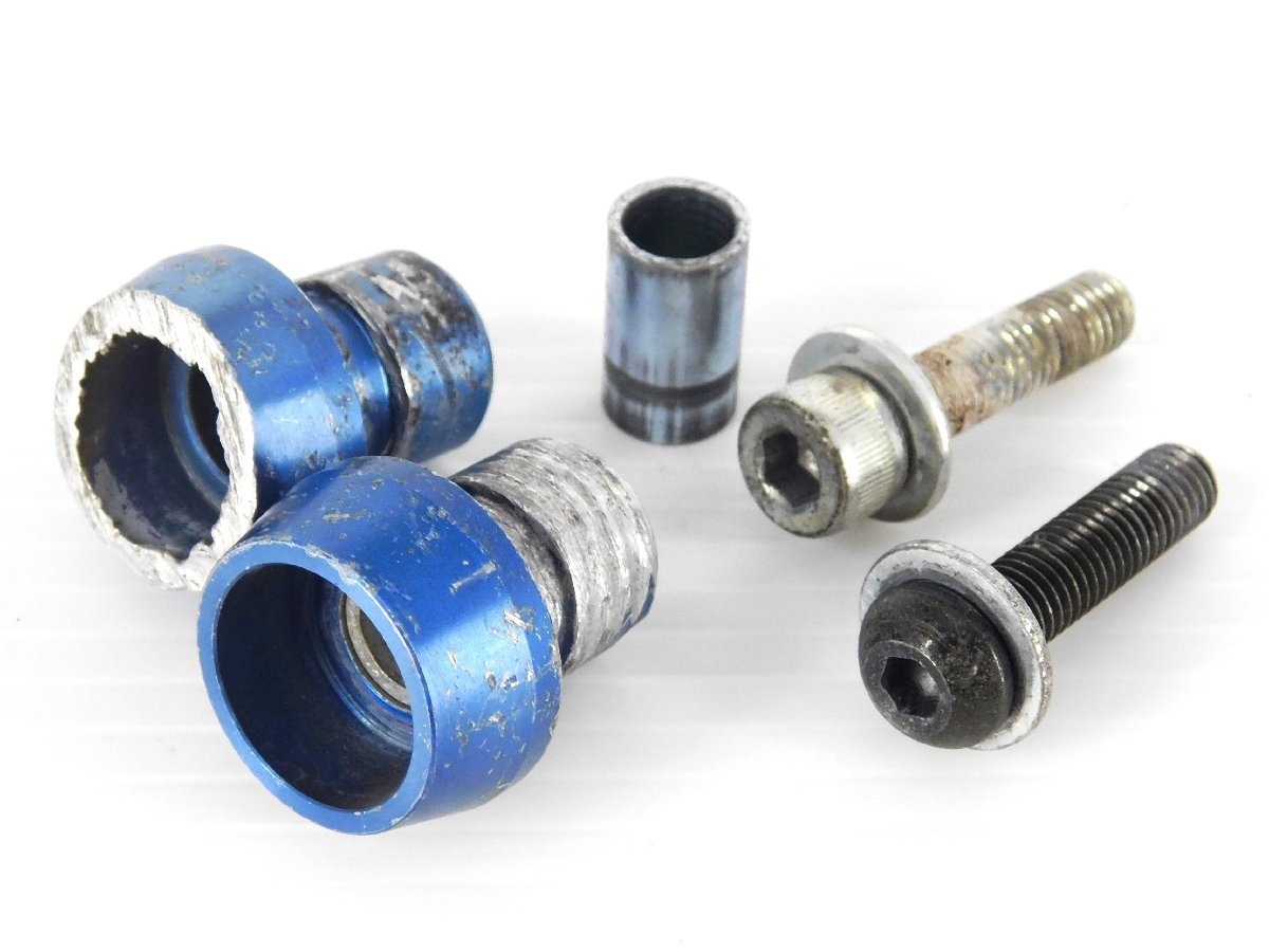 0【評価A】CBR954RR 社外 汎用 メンテナンス スタンド フック 青ブルー 片側おまけ SC50 CBR929RR SC44拍卖