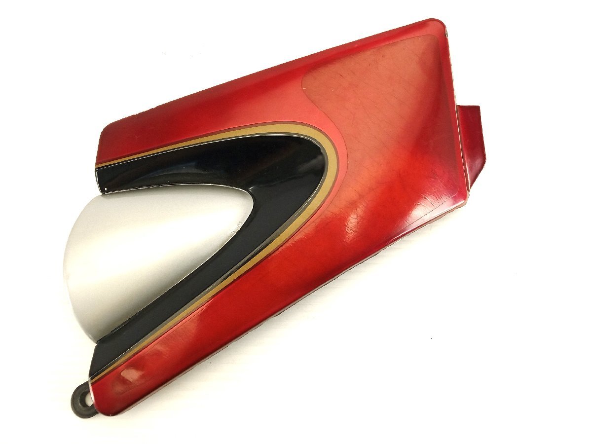 60【評価A】 バンディット BANDIT 400 LTD リミテッド 純正 サイド カバー カウル 左 赤黒 ワインレッド拍卖