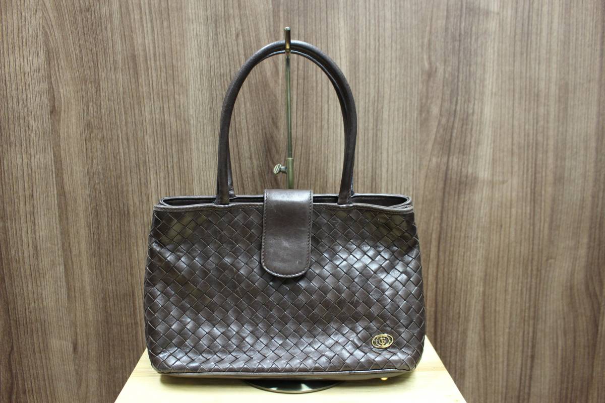 ★【中古】GINO FERRUZZI ジーノフェルッチ レザー ハンドバッグ 【Y3102308】★拍卖