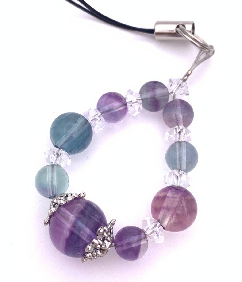 天然石フローライトAAのストラップ-A1拍卖