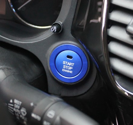 デザイン性UP♪ ブルー エンジン スターター スイッチ カバー RVR GA3W GA4W E M G ローデストM ローデストG ビームエディション拍卖