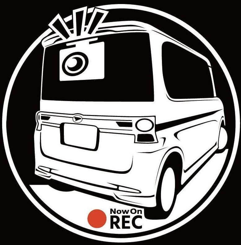 車種やカラー変更承ります ダイハツ l375s タントカスタム ドラレコ ドライブレコーダー ステッカー 斜め後ろ拍卖