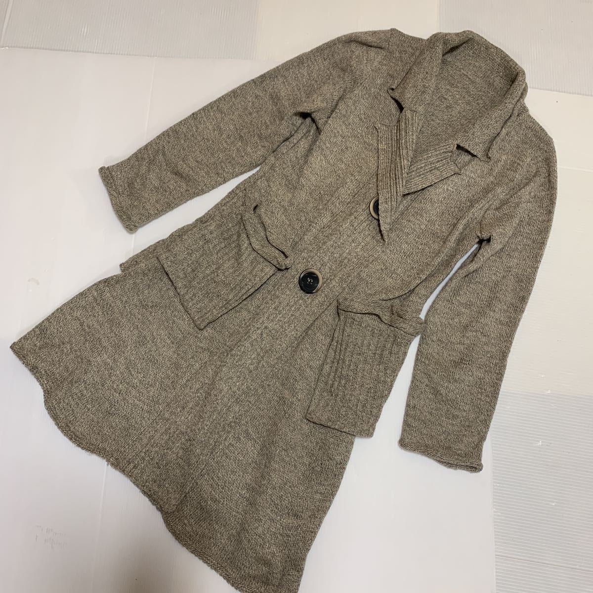 ■ウールニットコートLA PlUS HAUTI MODE拍卖