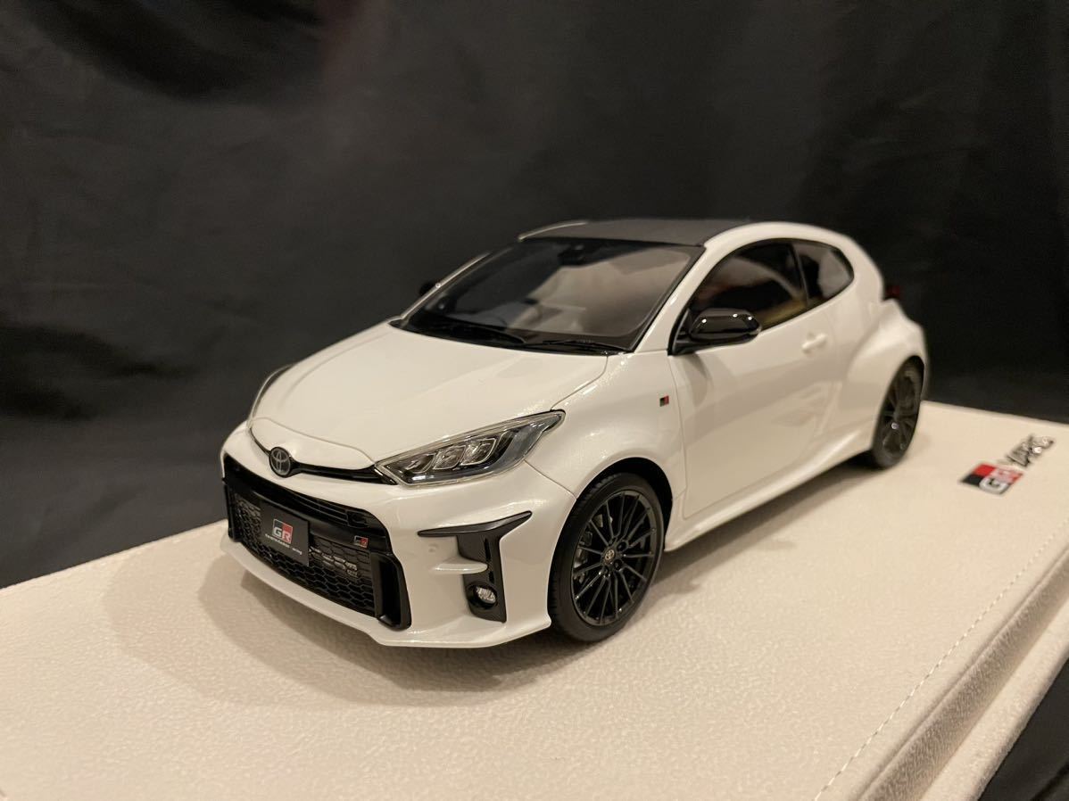 【匿名発送】1/18 アイドロン メイクアップ トヨタ GRヤリス プラチナホワイトパールマイカ拍卖