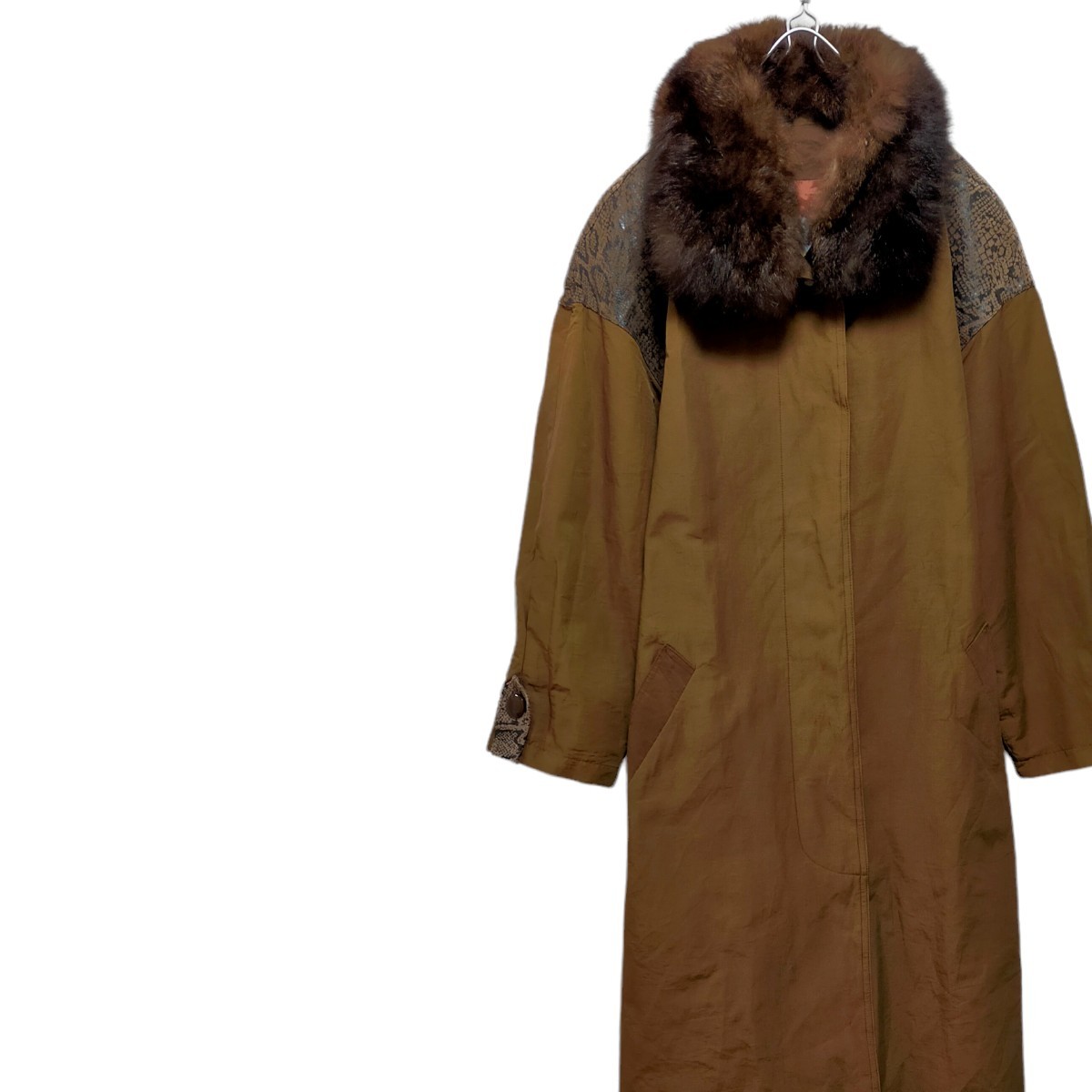 古着 アクアスキュータム ナイロンコート ロングコート ヴィンテージ 80s 90s拍卖