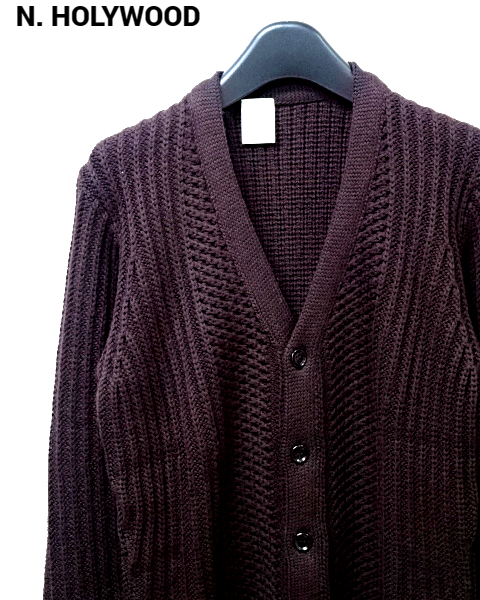 36 ¥35,640【N.HOOLYWOOD KNIT CARDIGAN 132-KT04 ミスターハリウッド カーディガン ニット エヌハリウッド カーディガン】拍卖