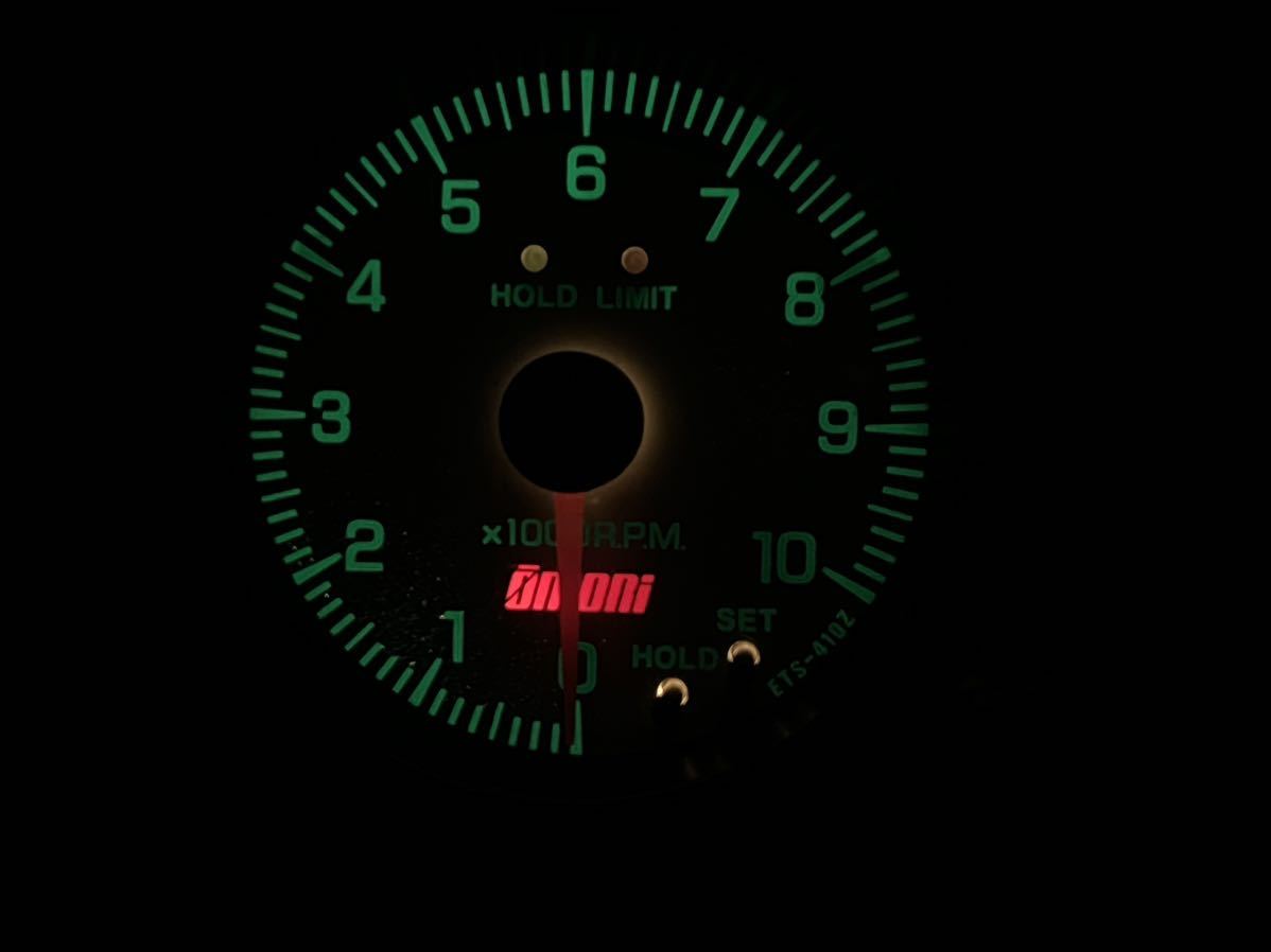 大森 ステップ タコメーター 80パイ ホワイト文字盤 10000rpm タコメーター 回転計拍卖