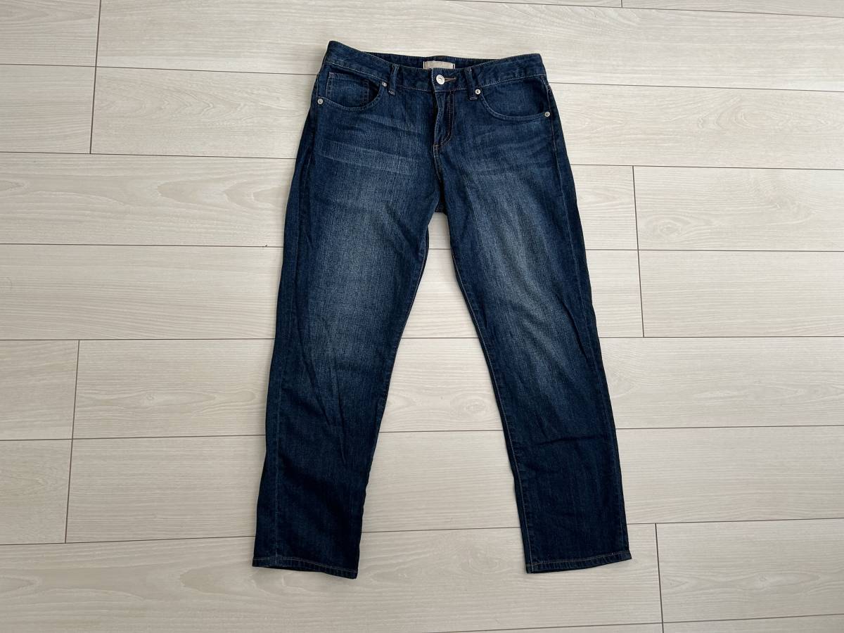 ★ユニクロ UNIQLO UJ スリムボーイフレンド クロップドジーンズ デニムパンツ 25★拍卖