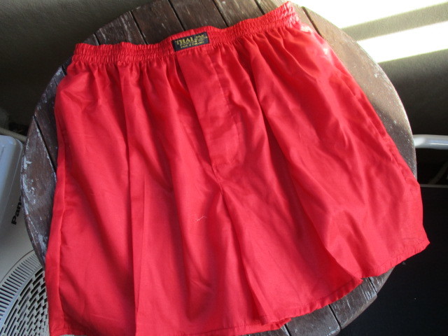未使用 男性タイシルクトランクス 赤 XXL 1枚700円から拍卖