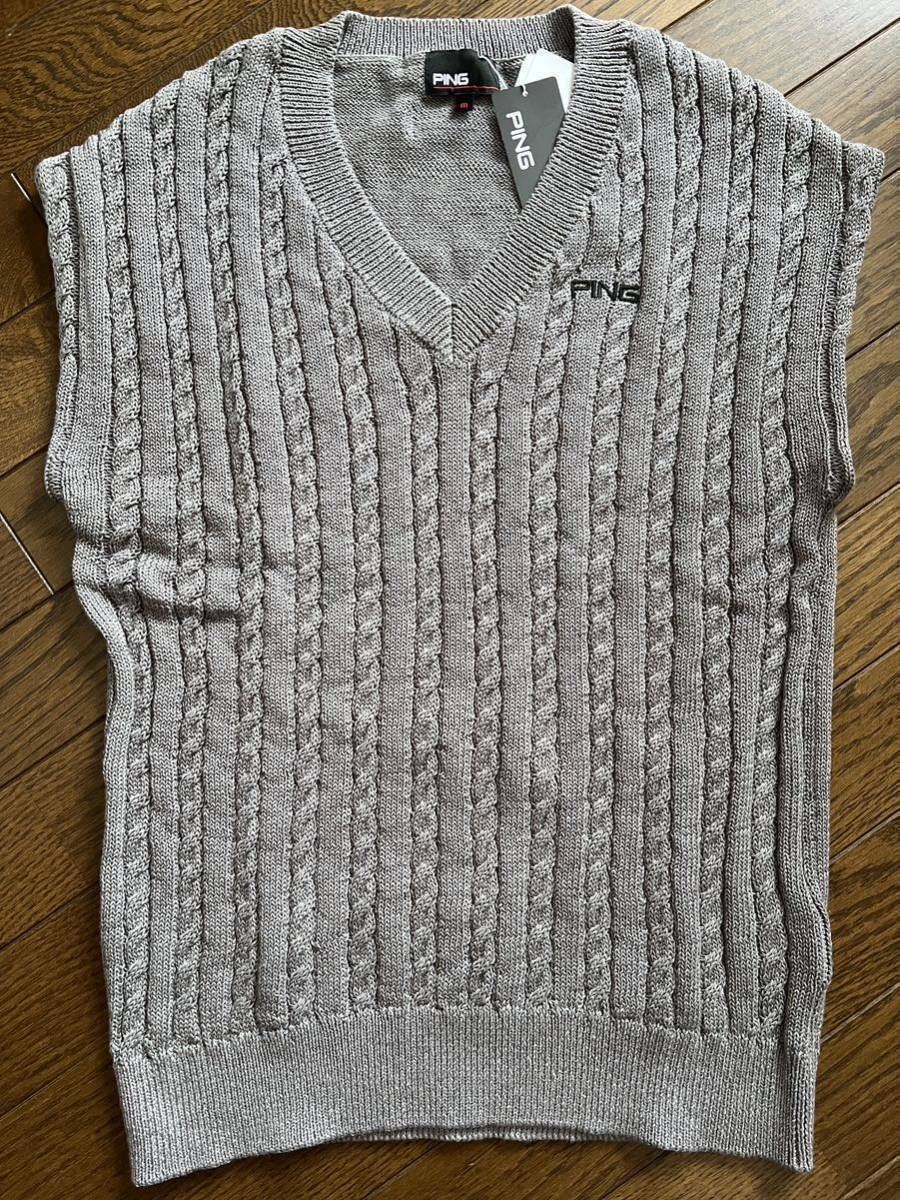 ★PING ピン レディース ゴルフ Vネックニットベスト★拍卖