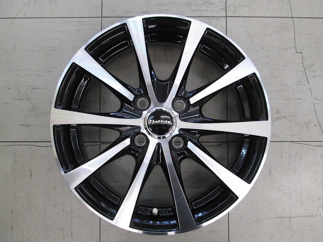 【展示未使用品4枚セット】ホットスタッフ ラフィットLE03 15インチ4.5J+45 4穴100 N-WGN,ムーヴ,タント他拍卖