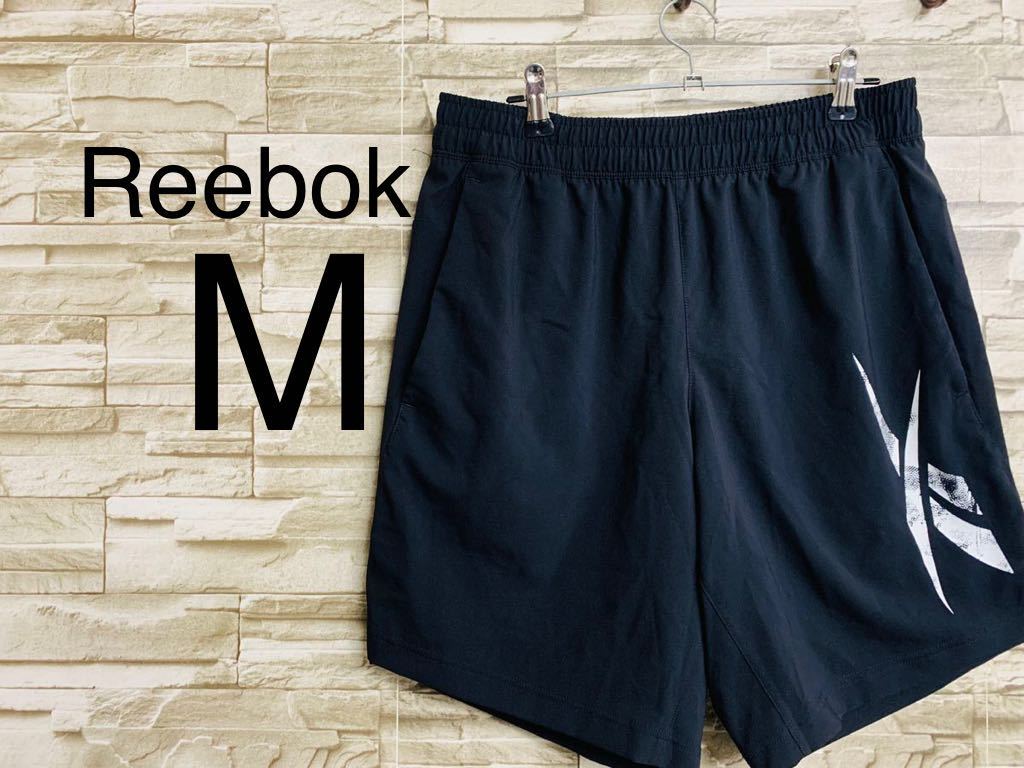 Reebok リーボック ショートパンツ M スポーツウェア トレーニング ハーフパンツ ブラック拍卖