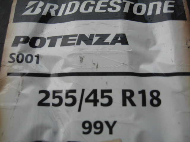 ☆新品激安☆ブリヂストン ポテンザS001 255/45R18 1本拍卖