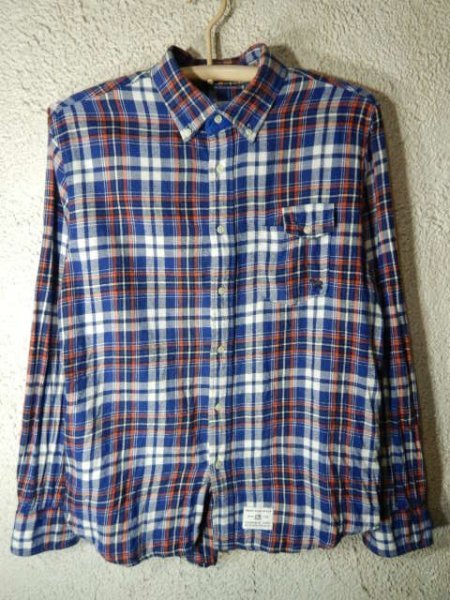 n8502 CIAOPANIC TYPY チャオパニック ティピー 長袖 チェック デザイン ボタンダウン シャツ BDシャツ ネルシャツ 人気拍卖