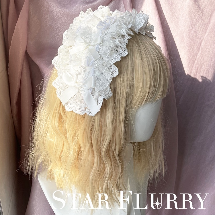 即納 ロリータ ヘッドドレス 髪飾り ヘアバンド ロリィタ ゴスロリ クラロリ 甘ロリ コスプレ イベント パーティー 可愛い ゆめかわいい拍卖