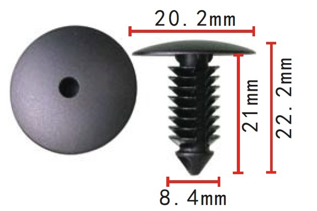 プッシュピン クリップ Chrysler Dodge Challengerに適合 純正品番 :4860379AA 10個拍卖