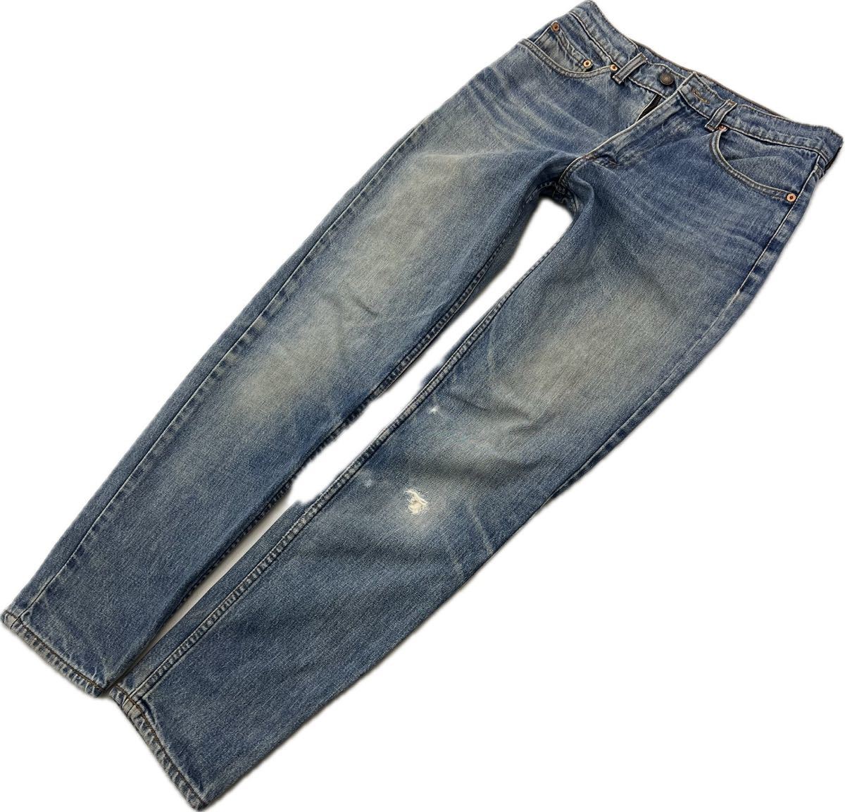 90s ☆ LEVIS ☆ 603-0217 最高の風合い◎ テーパード ジーンズ デニムパンツ W30 アメカジ ストリート 古着 人気 リーバイス■Ja6813拍卖