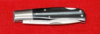 No.4JH/BM Yoshi Trout & Bird。嘉トラウト&バード・AUS-8 Blade:65MM・ブラックマイカルダー柄 Closed:9.5cm 黒布ケース付拍卖