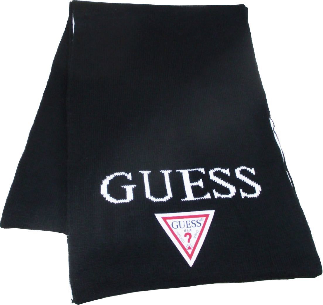 GUESS ゲス マフラー AI4A8851DS BLK/NVY ブラック/ネイビー拍卖