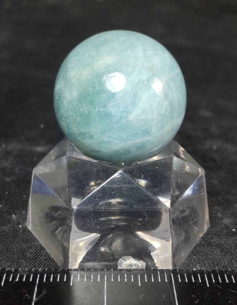 天然石玉 アクアマリン ①  22mm 拍卖