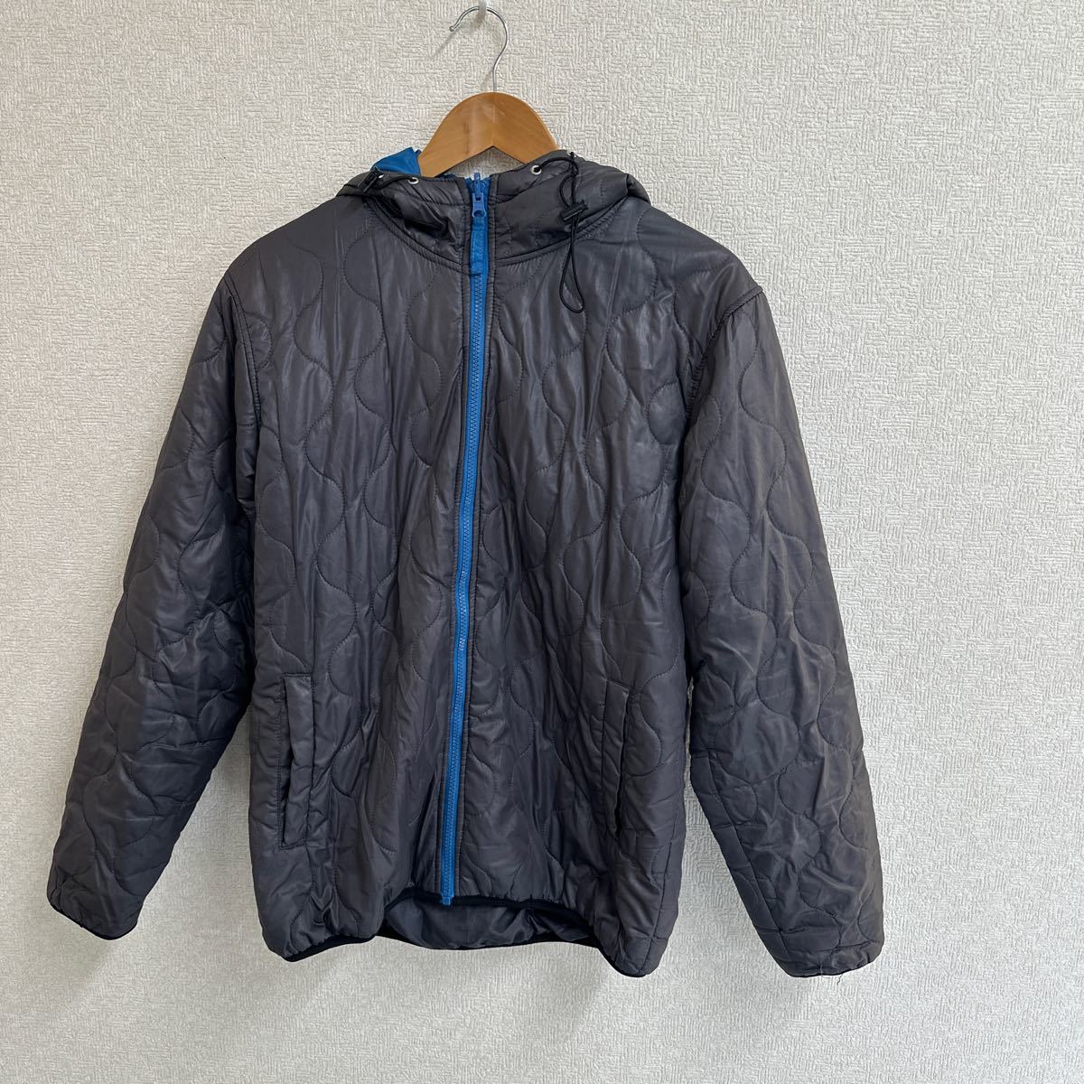 メンズ グレー ダウンパーカー ブルゾン アウター フリーサイズ拍卖