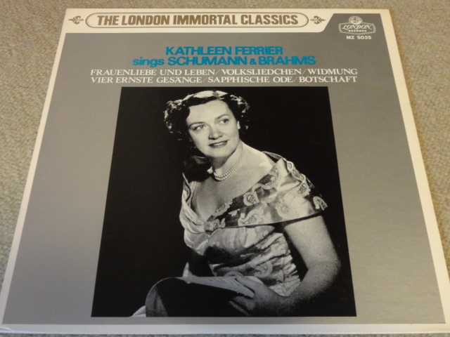 カスリーン・フェリアー シューマン・ブラームスを歌う「女の愛と生涯」他 日ロンドンMZ5035拍卖