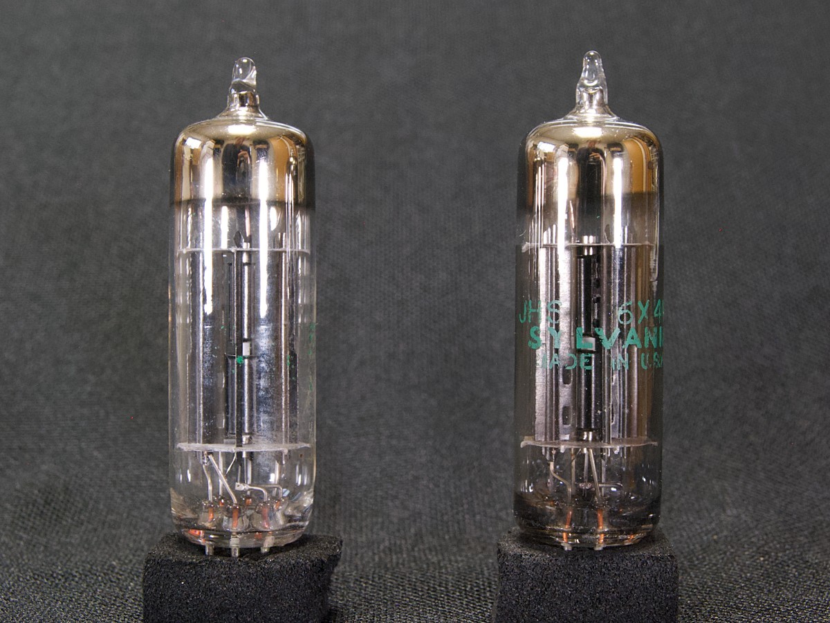 ♪♪Sylvania 6X4/EZ90 整流管 NOS品ペア #2506、USAシルバニア♪♪拍卖
