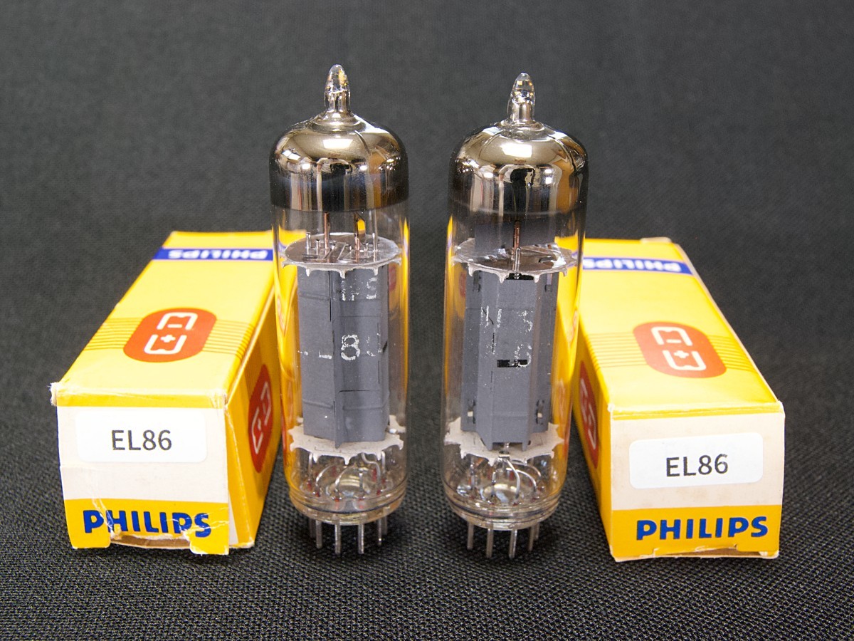 ♪♪Philips EL86 (6CW5) 出力管 NOS品ペア #2438、オランダ・フィリップス 6BQ5♪♪拍卖
