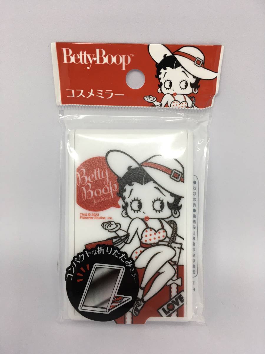 Betty Boop/ベティーブープ コスメミラー☆彡 トラベル ベティ 折りたたみ 鏡 新品未開封品 BETTY拍卖