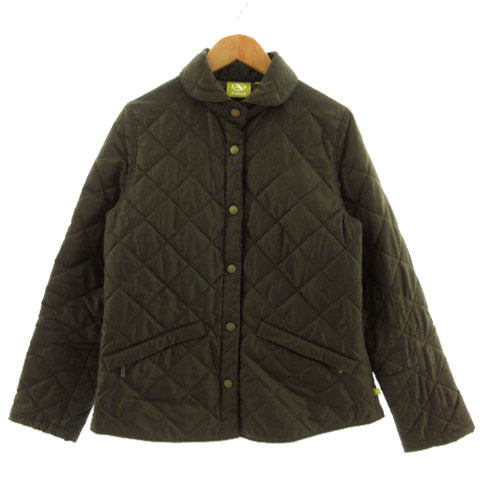 エーグル AIGLE ジャケット 8604-78451 丸襟 キルティング 中綿入り カーキ S レディース拍卖