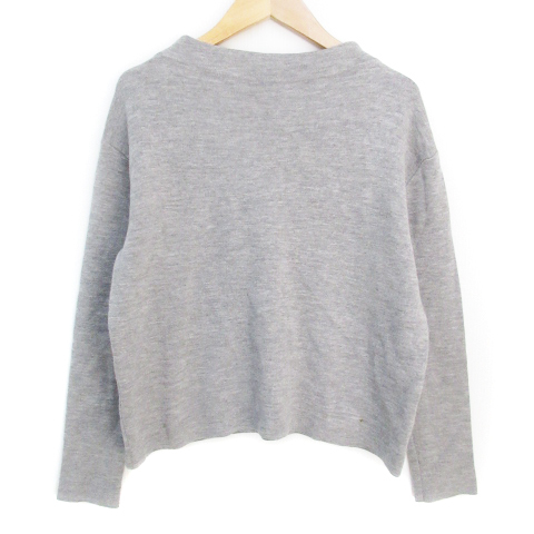 ユナイテッドアローズ UNITED ARROWS ニット カットソー 長袖 オフネック ウール F 杢グレー /FF23 レディース拍卖
