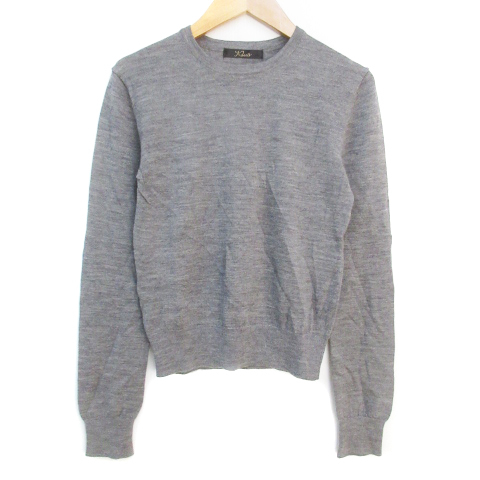 ロッソ ROSSO アーバンリサーチ ニット カットソー 長袖 クルーネック ウール F 杢グレー /FF40 レディース拍卖