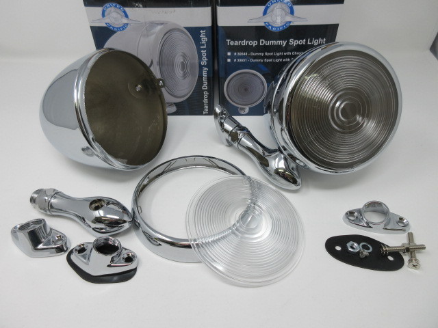 40‘s50‘s. TEARDROP! ダミースポット! チョップトップ ?! Classic Custom Kustom pr NEW Dummy Spot 1pr!拍卖