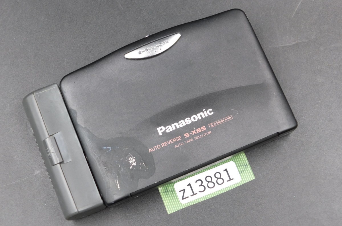 【z13881】Panasonic パナソニック カセットプレーヤーRQ-S25 電池ケース付き 格安スタート拍卖