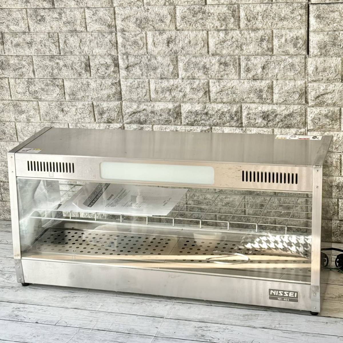 送料無料 アンナカ『ニッセイ』業務用電気ホットショーケース拍卖