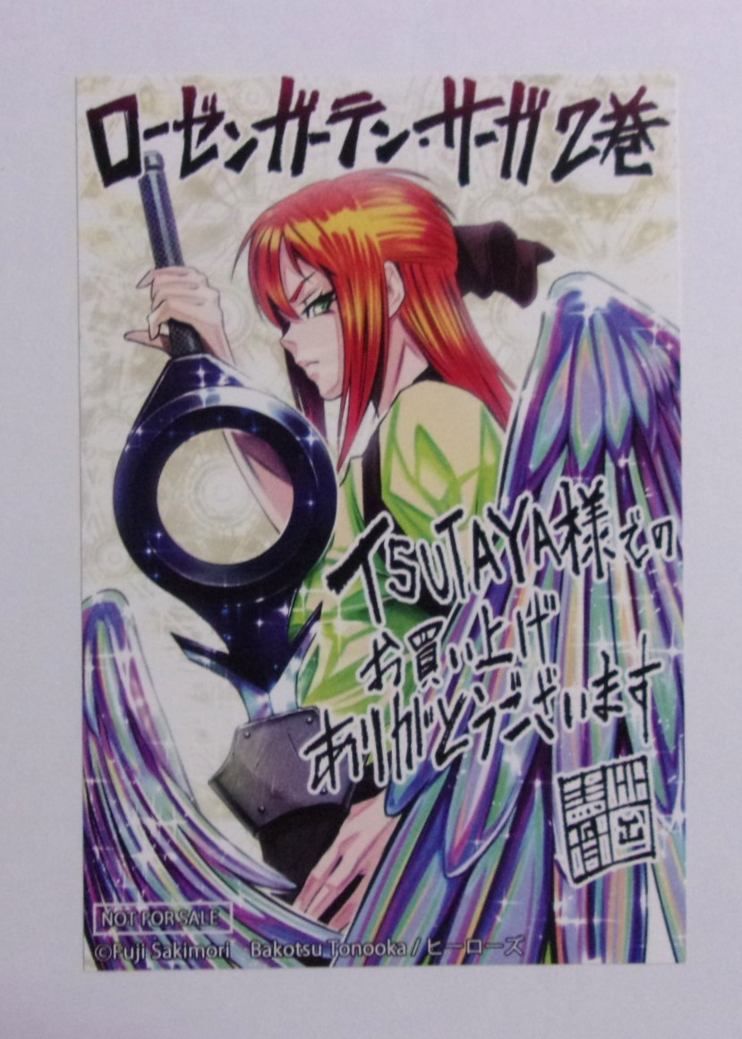 【イラストカード】【TSUTAYA購入特典】 ローゼンガーテン・サーガ 2巻特典 原作:富士防人/画:外岡馬骨 ヒーローズ 非売品拍卖