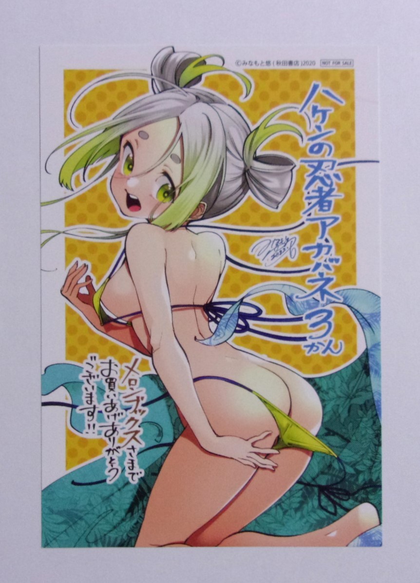 【イラストカード】【メロンブックス購入特典】 ハケンの忍者アカバネ 3巻特典 みなもと悠/秋田書店 非売品 拍卖