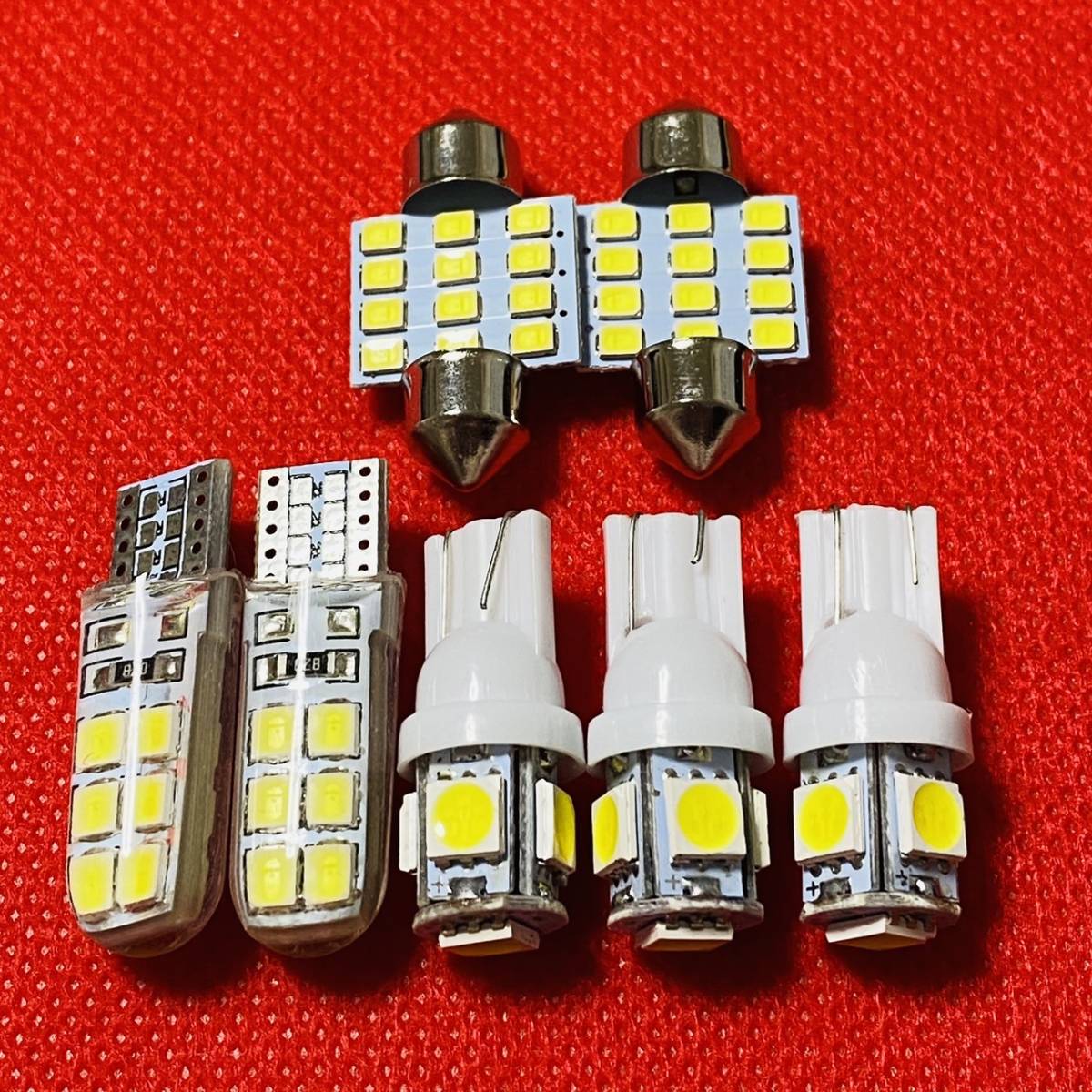 L575s ムーヴコンテ T10 LED ルームランプ ポジション ナンバー灯 ホワイト 7個セット ダイハツ 純正球交換 送料無料拍卖